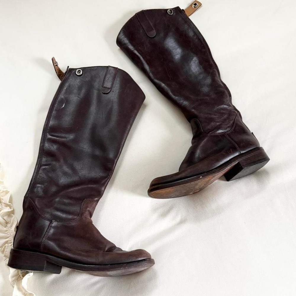 size 7 genuine leather riding boots